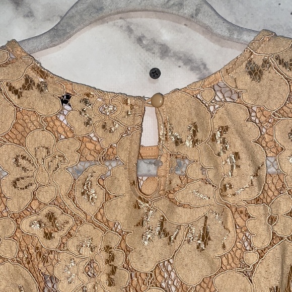 NSR Beige Lace Midi Dress - Picture 8 of 13